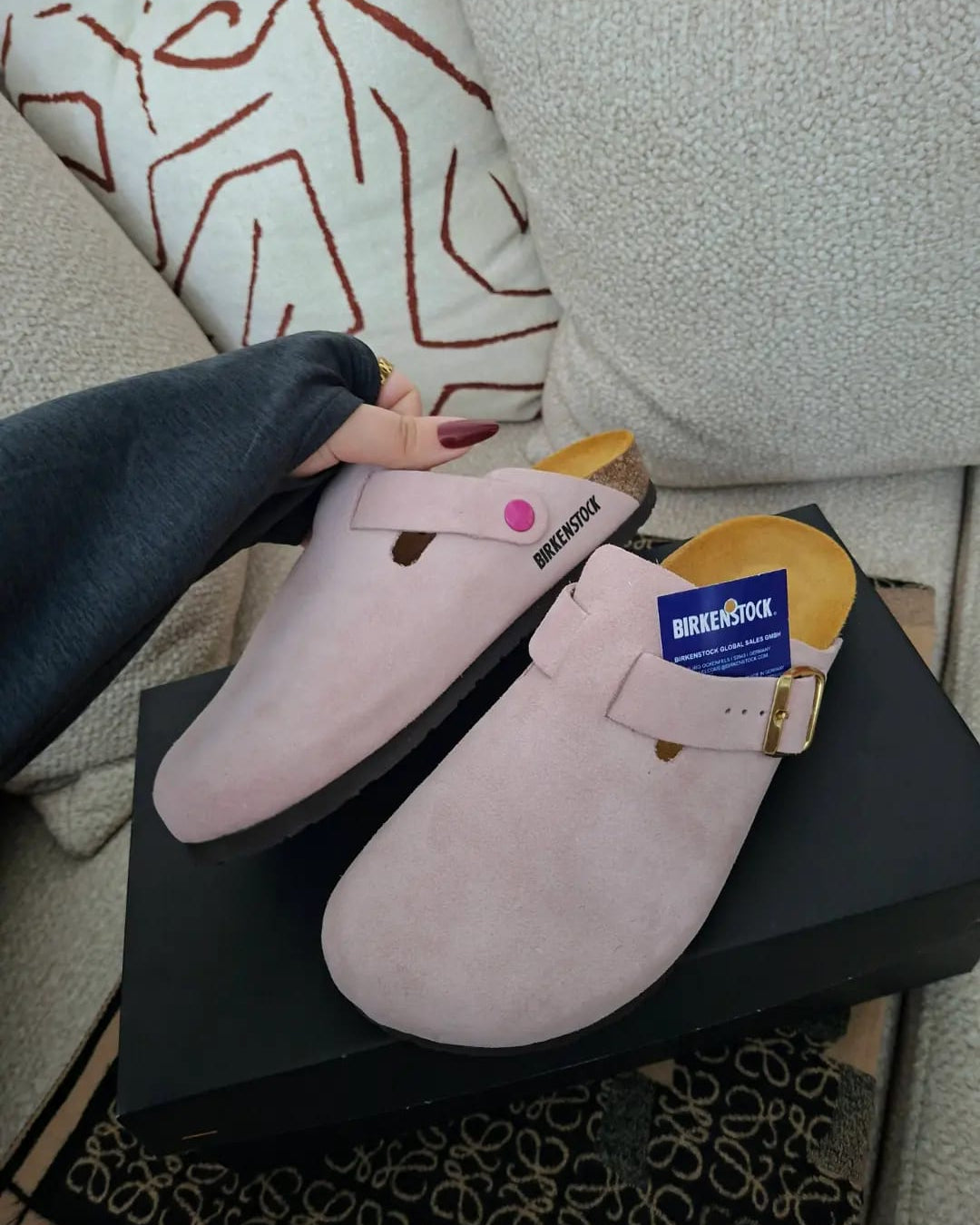Bosto rose bébé (daim)