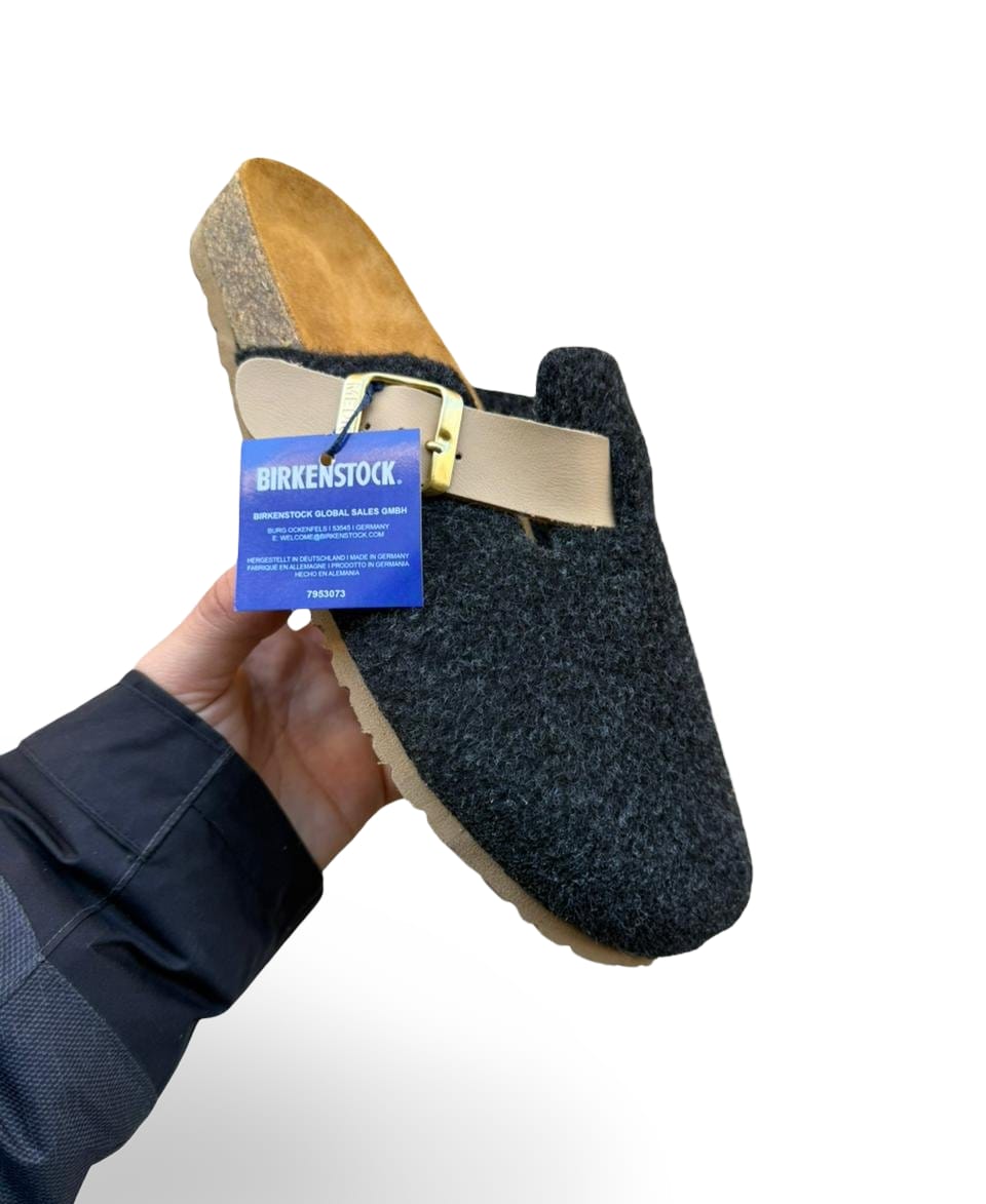 Boston noire ceinture beige