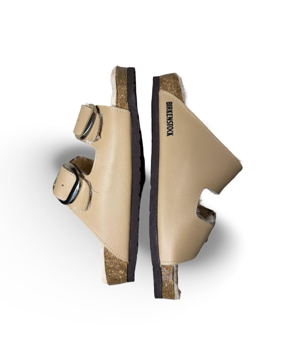 Shearling beige cuire