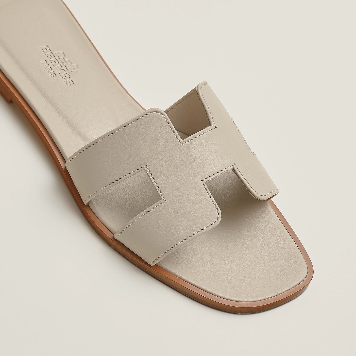 Sandale Oran en Cuir Crème