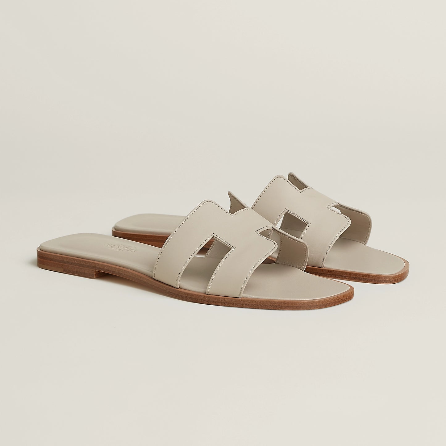 Sandale Oran en Cuir Crème